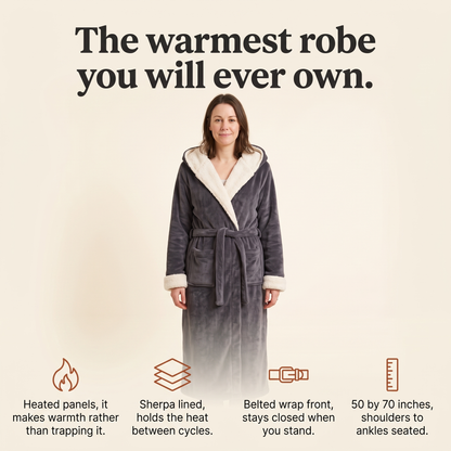 Cozy Heated Sherpa Robe