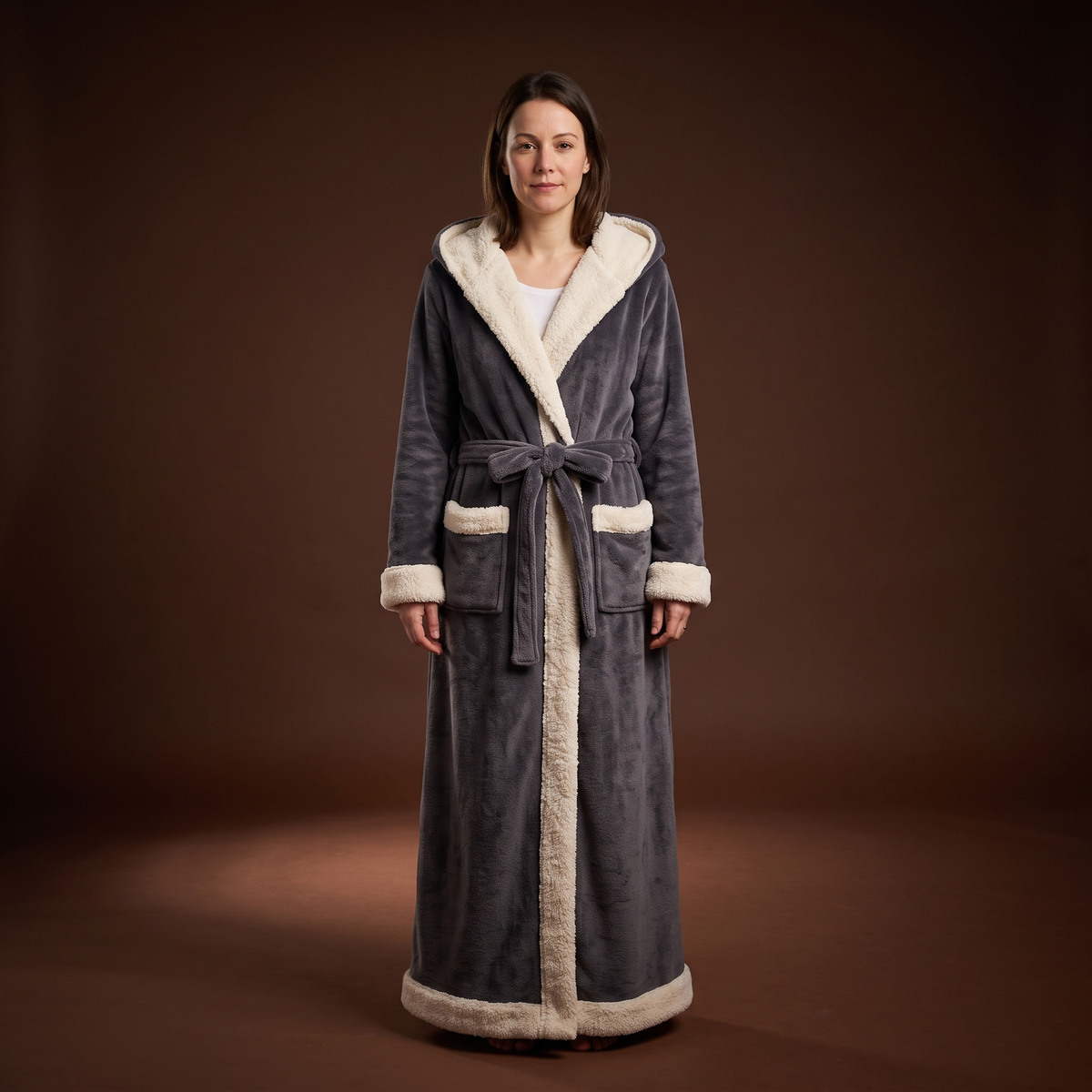Cozy Heated Sherpa Robe